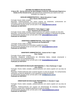 Julho de 2015 - Senac-RS