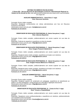 Dezembro de 2014 - Senac-RS