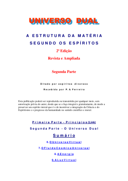 A Estrutura da Mat&eacute;ria Segundo os Esp&iacute;ritos