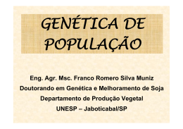 GEN&Eacute;TICA DE POPULA&Ccedil;&Atilde;O - UNESP : Campus de Jaboticabal