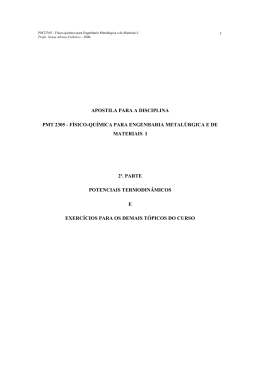 APOSTILA PMT2305 2a - Departamento de Engenharia Metal&uacute;rgica