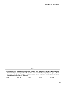 VESTIBULAR 2012 / 3&ordm; DIA