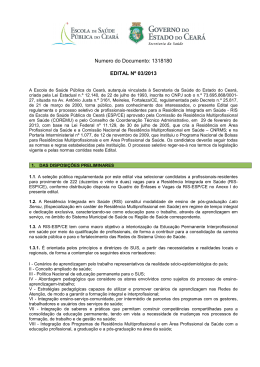 Edital 03/2013 - Escola de Sa&uacute;de P&uacute;blica do Cear&aacute;