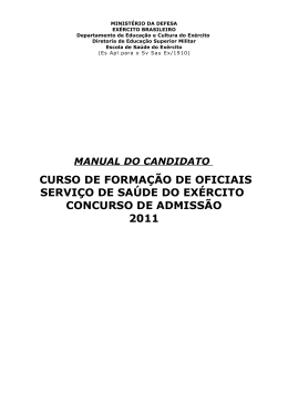 ESCOLA DE SA&Uacute;DE DO EX&Eacute;RCITO