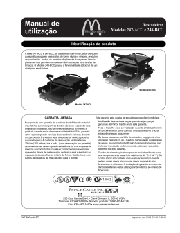 Tostadeira 247 248 &ndash; Manual de opera&ccedil;&atilde;o