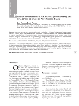Rev. Biol. Neotrop. 5(1): 17-21, 2008 O gênero Polygala L. possui
