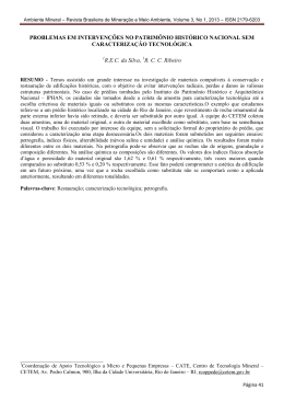 Ambiente Mineral &ndash; Revista Brasileira de Minera&ccedil;&atilde;o e Meio