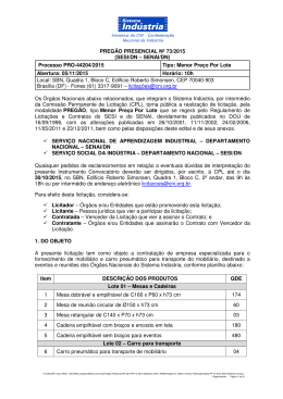 Edital PP 73/2015 - Portal da Indústria