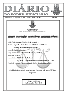 edi&ccedil;&atilde;o 3287.pmd - Di&aacute;rio da Justi&ccedil;a Eletr&ocirc;nico - TJRR