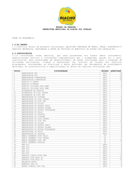 ESTADO DA PARA&Iacute;BA - PREFEITURA MUNICIPAL DE RIACHO