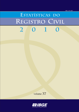 Estatísticas do Registro Civil