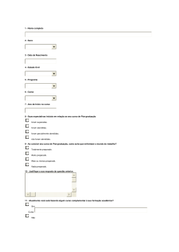 1 - Nome completo 2 - Sexo 3 - Data de Nascimento 4