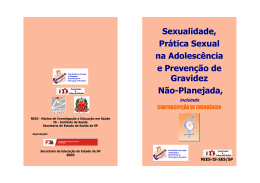 Sexualidade, Prática Sexual e Prevenção à Gravidez