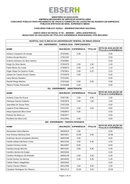 Anexo &Uacute;nico do Edital n&ordm; 65