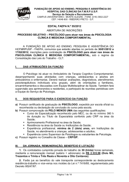 PSIC&Oacute;LOGO para atuar nas &aacute;reas de PSICOLOGIA CL&Iacute;NICA