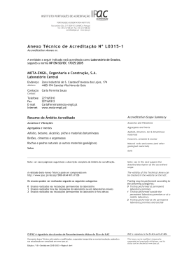 Anexo Técnico de Acreditação Nº L0315-1 - Mota