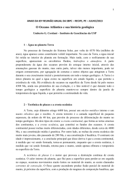 Hist&oacute;ria geol&oacute;gica do Oceano Atl&acirc;ntico