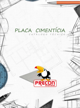 Cat&aacute;logo t&eacute;cnico de Placa ciment&iacute;cia