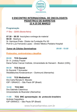 ii encontro internacional de oncologista pedi&aacute;trico de barretos 22 a