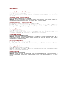 ENFERMAGEM Associa&ccedil;&atilde;o Brasileira de Enfermagem