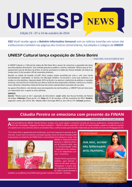 Cláudia Pereira se emociona com presente da FINAN UNIESP