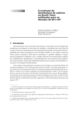 A evolu&ccedil;&atilde;o da distribui&ccedil;&atilde;o de sal&aacute;rios no Brasil: fatos estilizados
