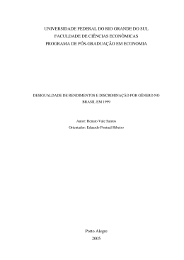 Desigualdade de rendimentos - RI-FJP