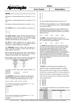 Militar Prof. Pacher Matemática 1 3 5 13 4 1 2