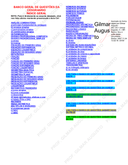 BANCO GERAL DE QUESTÃ•ES - Bem vindo(a) à nossa loja