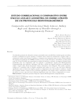 ESTUDO CORRELACIONAL E COMPARATIVO ENTRE