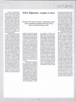 Entre bigornas, corpos e sexo