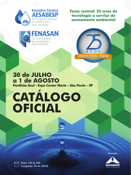 Feira: 13h às 20h Congresso: 9h às 18h30