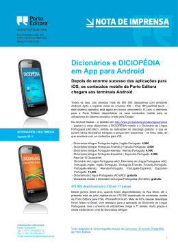 Dicionários e DICIOPÉDIA em App para Android