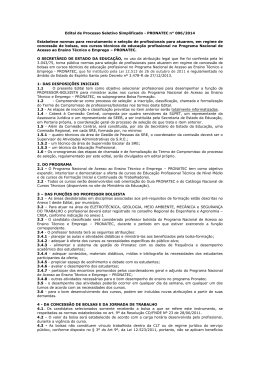 Edital de Processo Seletivo Simplificado