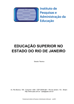 24) Educação Superior no Estado do Rio de Janeiro