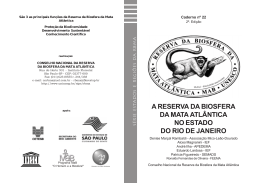 a reserva da biosfera da mata atl&acirc;ntica no estado do rio de janeiro