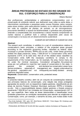 &aacute;reas protegidas no estado do rio grande do sul