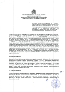 GovERNo Do EsTADo Do Rio DE JANEiRo sEc RETARIA