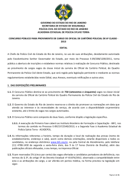 GOVERNO DO ESTADO DO RIO DE JANEIRO