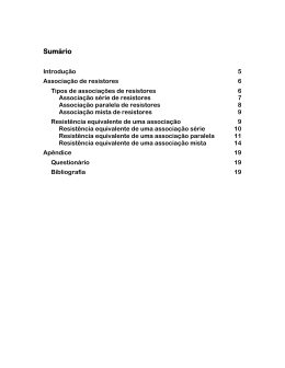 07 - Associa&ccedil;&atilde;o de Resistores
