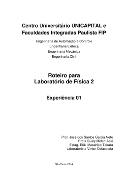 Roteiro Laborat&oacute;rio Fisica II