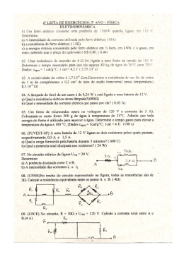 exercícios de física eletrodinâmica