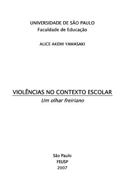viol&ecirc;ncias no contexto escolar viol&ecirc;ncias no contexto escolar