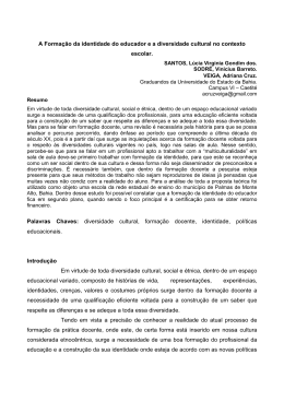 A Forma&ccedil;&atilde;o da identidade do educador e a diversidade