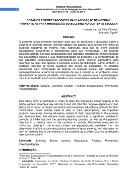 desafios psicopedag&oacute;gicos na elabora&ccedil;&atilde;o de medidas