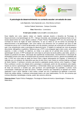 A psicologia do desenvolvimento no contexto escolar: um