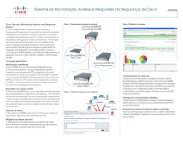 Sistema de Monitoração, Análise e Respostas de Segurança da Cisco
