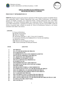 1 EDITAL DO PREG&Atilde;O ELETR&Ocirc;NICO PARA REGISTRO DE