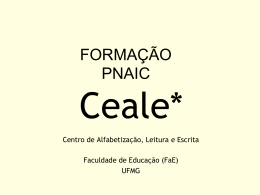 FORMAÇÃO PNAIC