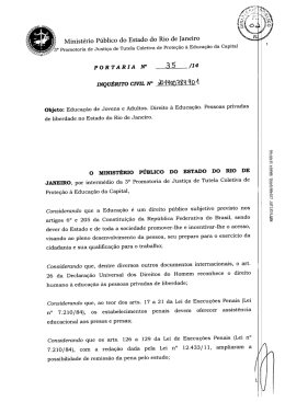 Capital 3ª Promotoria - Portaria - Ministério Público do Estado do